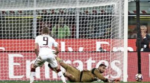 Andrea Belotti a ratat un penalty în meciul Milan - Torino 3-2 de anul trecut