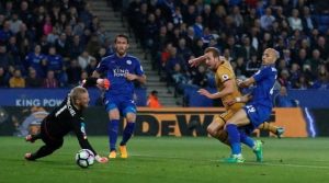 Harry Kane a marcat 4 goluri în meciul Leicester - Tottenham 1-6 (18 mai 2017)