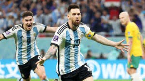 Lionel Messi a deschis scorul în meciul Argentina - Australia din optimile de finală ale Campionatului Mondial 2022