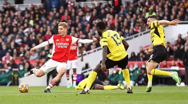 Emile Smith Rowe, marcator în meciul Arsenal - Watford 1-0