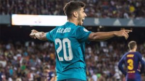 Marco Asensio, Real Madrid, după golul marcat pe Camp Nou în turul Supercupei Spaniei 2017