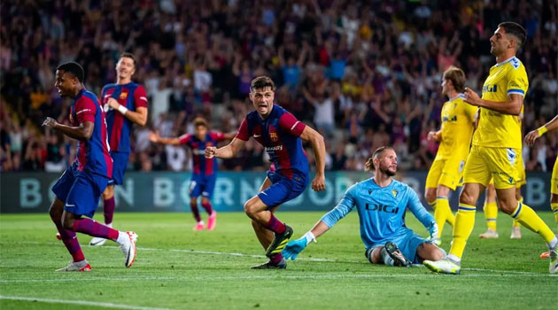 Pedri a marcat primul gol al meciului Barcelona - Cadiz 2-0