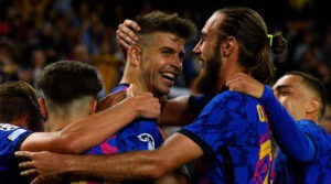 Gerard Pique, autorul unicului gol în meciul Barcelona - Dynamo Kiev 1-0 din 2021