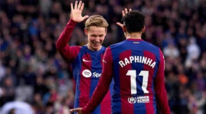 Frenkie de Jong și Raphinha, marcatori în FC Barcelona - Getafe 4-0