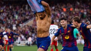 Ronald Araujo a marcat în prelungiri golul câștigător în Barcelona - Girona 2-1