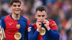 Gerard Martin au marcat în premieră pentru Barcelona în victoria 4-0 cu Real Sociedad