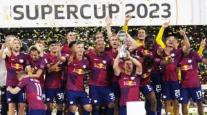 RB Leipzig a câștigat ediția din 2023 a Supercupei Germaniei după ce a învins cu 3-0 campioana en-titre Bayern Munchen