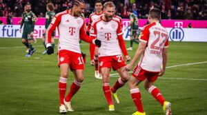 Raphael Guerreiro a marcat unicul gol al meciului Bayern Munchen - Union Berlin 1-0 (sursa foto: fcbayern.com)