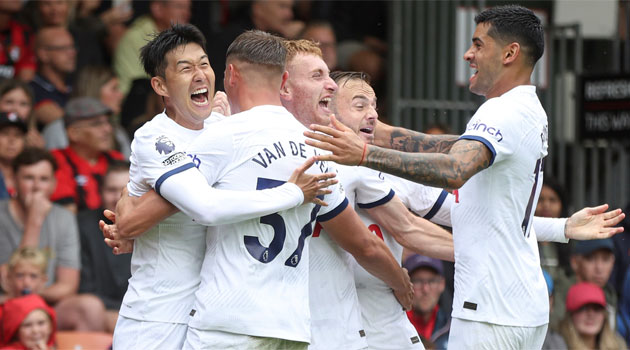 Tottenham a câștigat la Bournemouth în etapa a 3-a din Premier League 2023-24