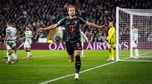 Golul lui Harry Kane din meciul Celtic - Bayern Munchen a fost al 19-lea reușit de el împotriva lui Kasper Schmeichel