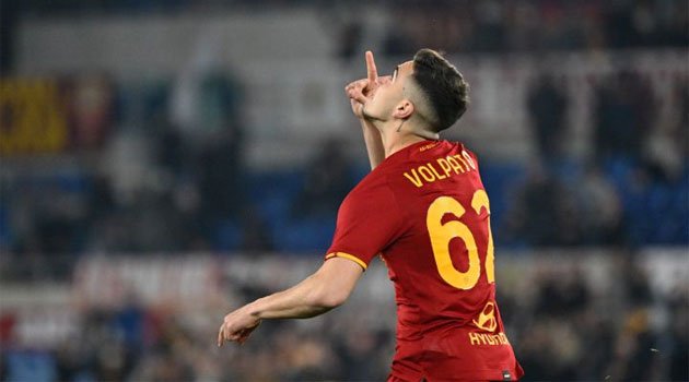 Cristian Volpato a marcat primul său gol în Serie A în meciul AS Roma - Verona 2-2