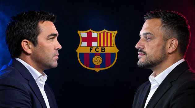 Deco și João Amaral, doi dintre responsabilii de transferuri la FC Barcelona