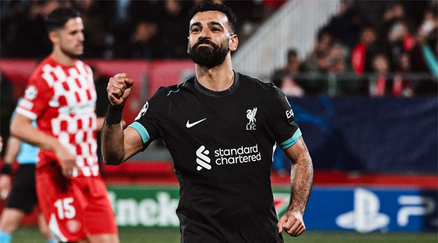 Mo Salah a reușit golul 50 în UEFA Champions League în meciul Girona - Liverpool 0-1