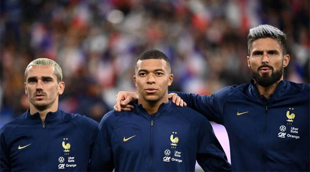 Griezmann, Mbappe și Giroud, la naționala Franței