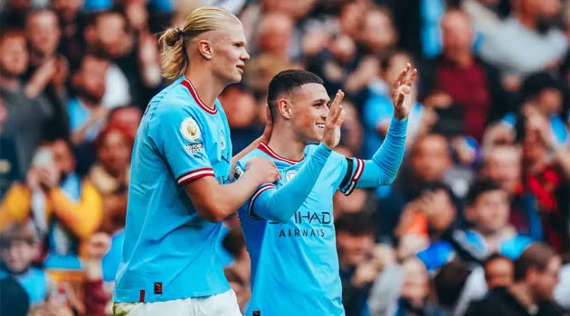 Haaland și Fodden au reușit câte un hattrick în meciul Manchester City - Manchester United 6-3