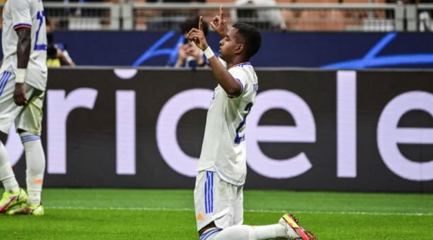Rodrygo, autorul unicului gol în meciul Inter - Real Madrid 0-1 din grupele Champions League 2021-2022