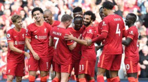 Liverpool, în meciul cu Crystal Palace 3-0 din septembrie 2021