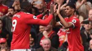 Romelu Lukaku şi Marcus Rashford au contribuit la ambele goluri marcate de Manchester United în meciul cu Liverpool