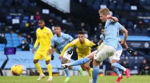 Kevin de Bruyne a transformat un penalty în meciul Manchester City - Fulham 2-0
