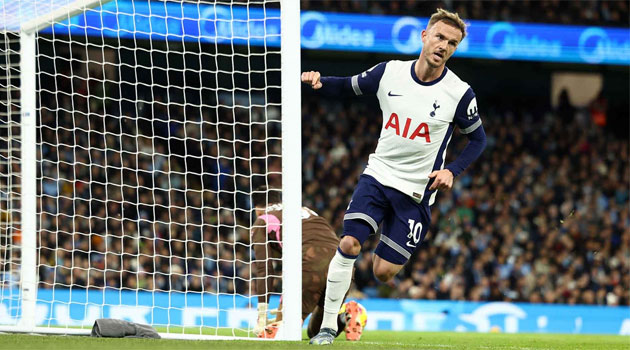 James Maddison, dublă în meciul Manchester City - Tottenham 0-4