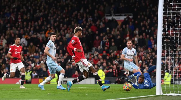 Golul lui Rashford din minutul 93 a decis meciul Manchester United - West Ham United 1-0