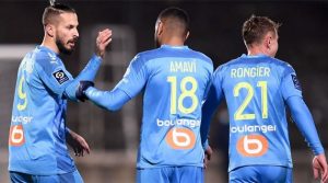 Olympique Marseille în victoria de la Nimes, decembrie 2020