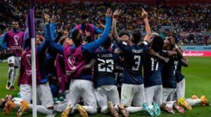 Jucătorii Ecuadorului sărbătoresc remiza cu Olanda de la Campionatul Mondial 2022