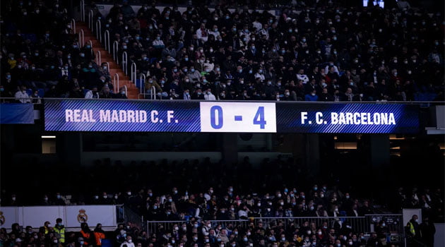 Real Madrid - Barcelona 0-4