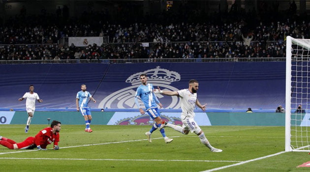 Benzema, marcator în meciul Real Madrid - Rayo Vallecano 2-1