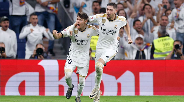 Fran Garcia și Fede Valverde, doi dintre progranonișii meciului Real Madrid - Real Sociedad 2-1