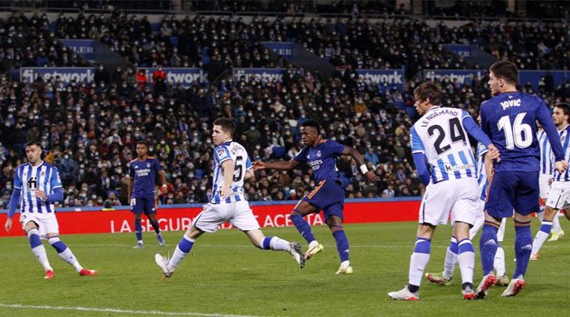 Vinicius, marcator în meciul Real Sociedad - Real Madrid 0-2