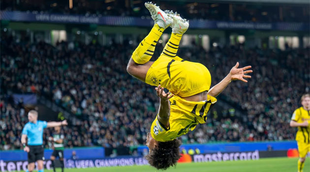 Adeyemi a închis tabela în meciul Sporting Lisabona - Borussia Dortmund 0-3