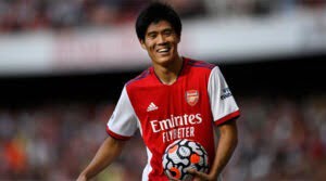 Takehiro Tomiyasu, jucător transferat de Arsenal în vara anului 2021