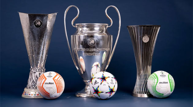 Champions League, Europa League și Conference League, principalele competiții intercluburi ale UEFA
