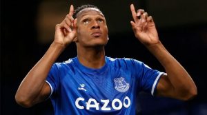 Yerry Mina, marcator în meciul Everton - Arsenal 2-1 (decembrie 2020)